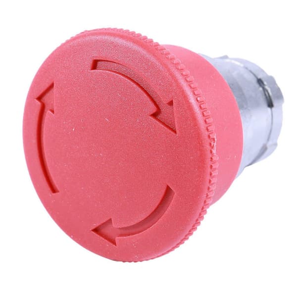 2 stk 22mm NC Rød Svamp Nødstop Trykknapafbryder 600V 10A ZB2-BE102C