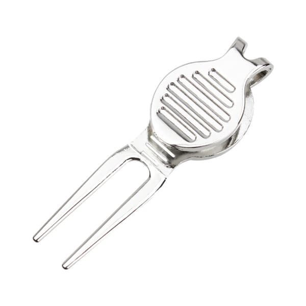 Golf Divot Tool Two-Pack: Aluminum Alloy Green Repair Tool