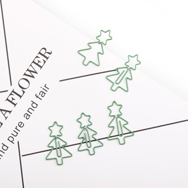 20-pack metalliska julgransdekorationer med julgransdesign