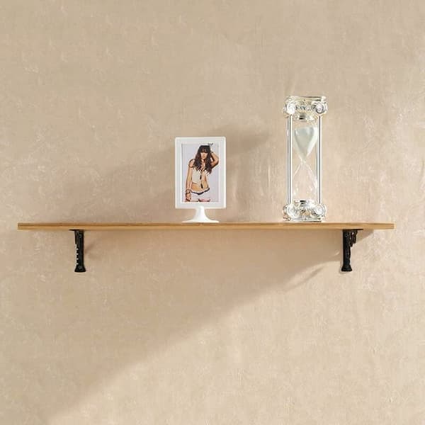 Wall bracket, 4 pcs steel 90 degree triangular brackets, wall-mounted L-shaped bracket, multifunctional shelf bracket (black)