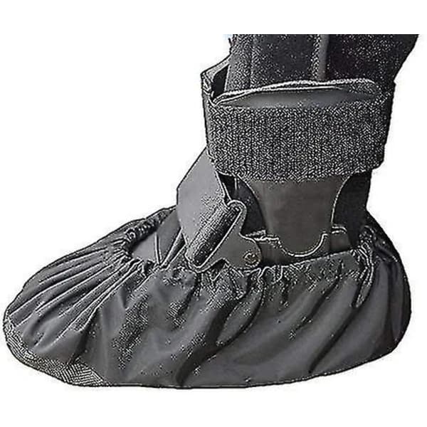 (pow yeah!) 2-pack Walking Boot Covers Recovery Shoe Protectors Non-Slip Ankle Support Reusable Shoe Covers Waterproof Cast Rain Cover