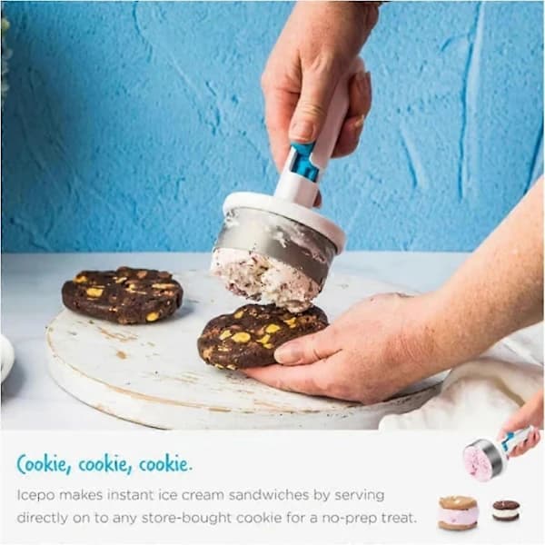 (pow yeah!) Frekvens Enhånds Is Sandwich Scoop, Nem & Sjov Slikmaskine