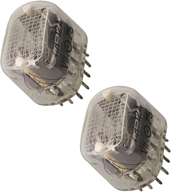 IN-12 Nixie-rör (2-pack) Retro- och DIY-projekt, IN-12A för klockor Digital kall display
