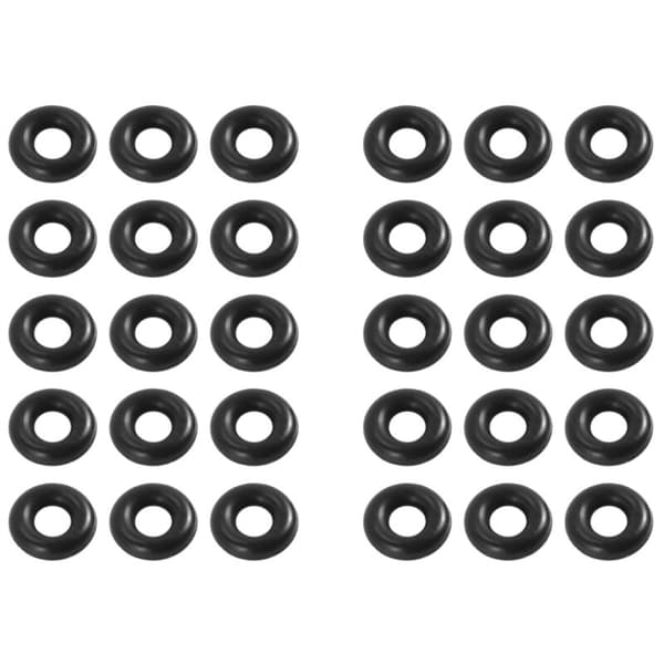 30 stk. 2,5 mm x 6,5 mm x 2 mm gummiringe til Wacky Worm fiskeri