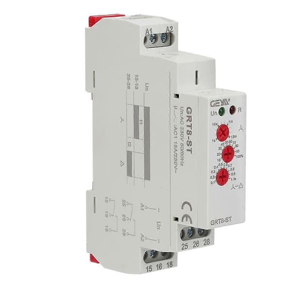 GRT8ST Delay On Motor Star Delta Timer Soft Start Delta Relay Motor Starter (AC230V)