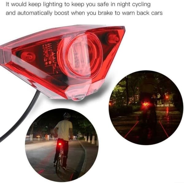 Bakbrems Sykkel E-sykkel Tilbehør 6-80V LED-lampe for Elektrisk