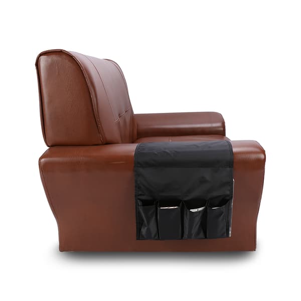 Multifunktionel sofaopbevaringslomme Sofaarmlæn Fjernbetjeningsholder Organizer (Sort)