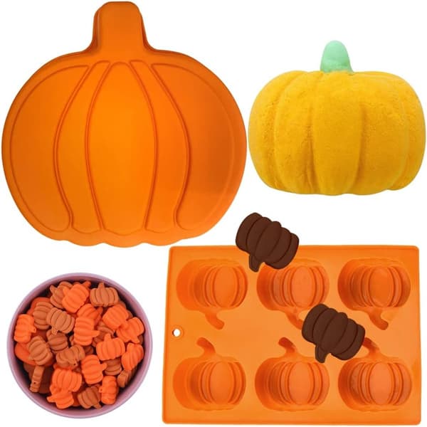 Halloween Silicone Molds - Pumpkin, 3D Cake, Chocolate, Non-stick Baking Mold