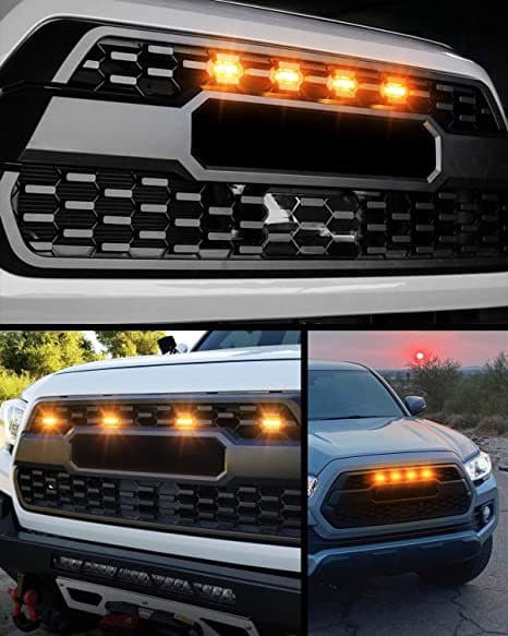 LED-grilllys Amber Gul med Sikring til Tacoma TRD PRO Front
