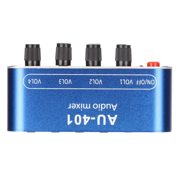 Mini Stereo Mixer 4 ind 1 ud Volumenjustering 3,5 mm Lydvælger Forstærker til PC Laptop Hovedtelefoner