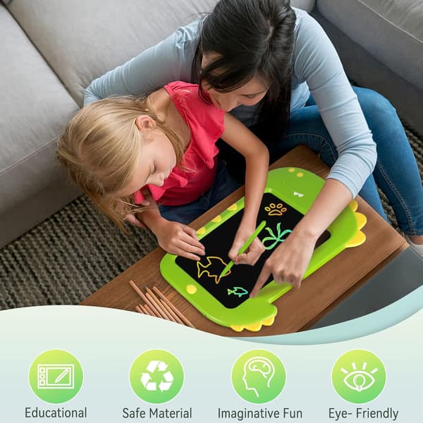 LCD-tegneplade (26,5*19,8CM), LCD Magic Board Dinosaurie Legetøj til