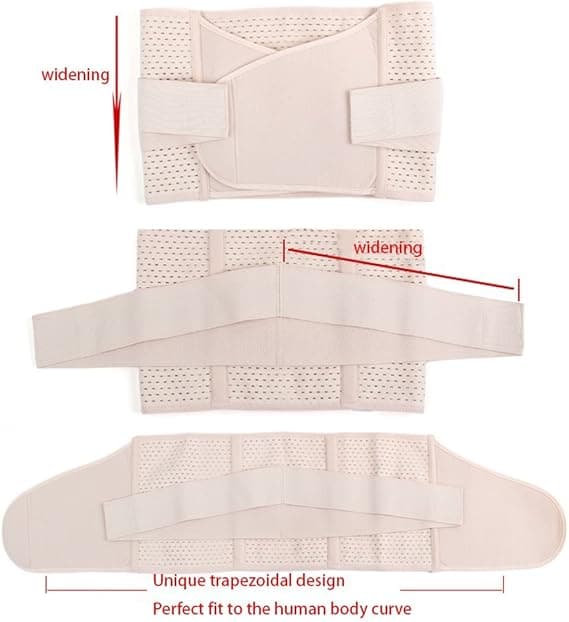 Elastiskt postpartum-bälte för kvinnor, 95 cm, justerbart, graviditetsbälte, midjestöd, bantningsbälte, bantningskorsett