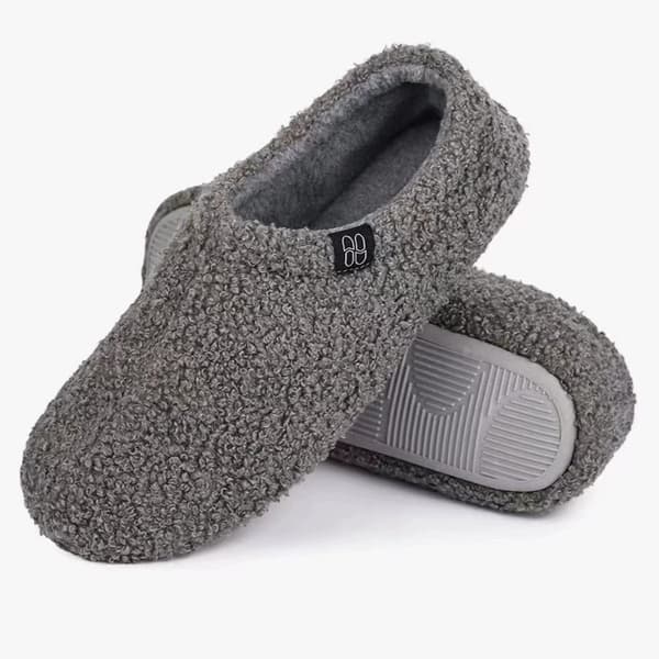 Hjemmesko med memory foam og fleecefor til damer og herrer -FA-