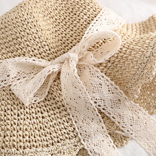 Sommer Strand Solhatte til Kvinder Bred Skygge Sammenfoldelige Rejse Bucket Hatte UPF 50+
