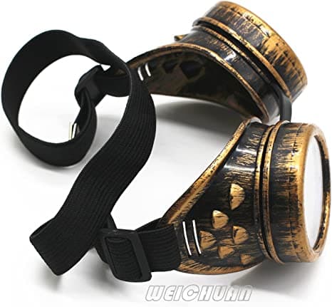 Uudet Retro Steampunk -lasit Gothic Punk Cosplay -lasit (Pronssi)
