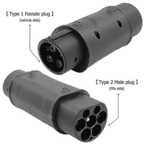 SAE-adapter IEC 62196 2 til J1772 Type 1 Elbiler Lading EV Billader En Side Tilkobling - JZ