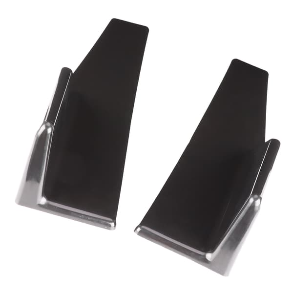 Par Universal Sideskjørt Rocker Splitter Sidespoiler Vinge Diffuser Karosserisett Blank Svart 17.7x3.3in