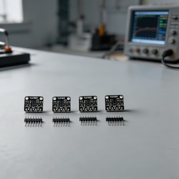 Afstandssensor Integreret Gestusgenkendelse Omgivelsesdetektion I2C-interface Kompakt VL6180X Optisk Lys Sort 20.32x17.78mm til
