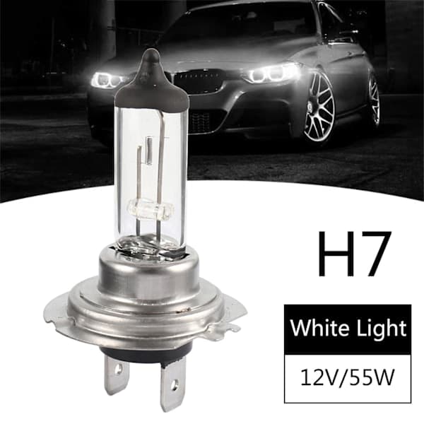 10 stk 55W H7 Halogenlamper Bil Tåkelys Halogenpære Varmt Lys Biltilbehør Universal Hea
