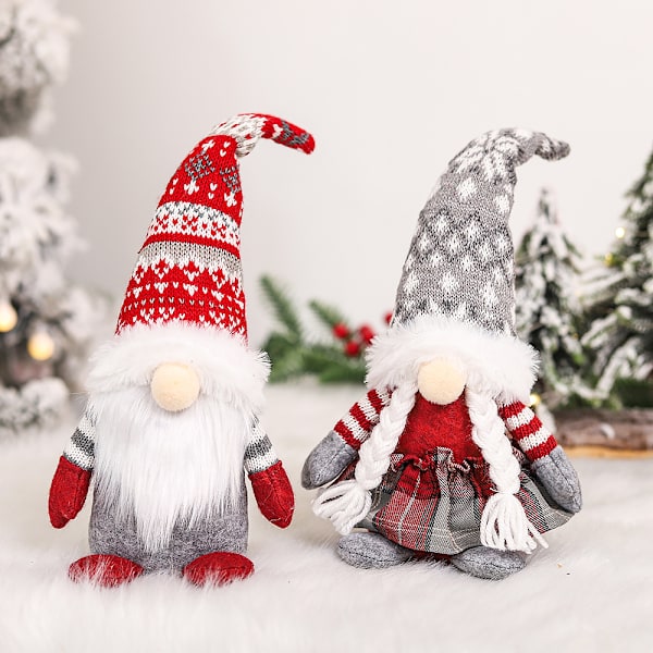 2 st tomte julgransprydnader, julgransprydnad
