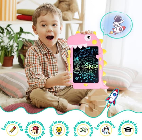 Børns LCD-tegneplade (rød), Doodle Board Learning Toys,
