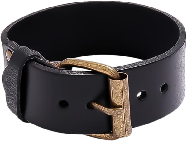 Justerbart läderarmband Svart Enkla Retro Smycken
