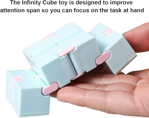 3 stk Anti-stress legetøj Infinity Cube Legetøj, Fidget Finger Legetøj Stress
