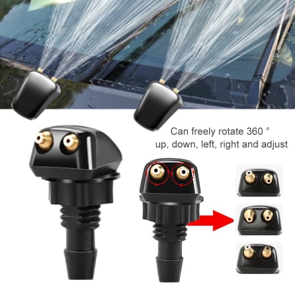 Pieces Car Front Windshield Washer Nozzles Jet Nozzles Sprayer Universal Front Windshield Wiper Spray