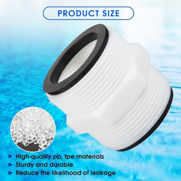 38 mm Poolslangeforbindelsessæt Kompatibel med Intex Coleman-pumper til 38 mm slanger, Pool Bypass Adapter[JUN]