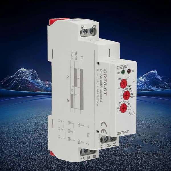 GRT8ST Delay On Motor Star Delta Timer Soft Start Delta Relay Motor Starter (AC230V)