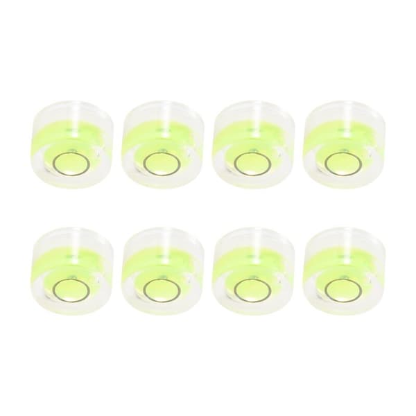 8 Pieces Mini Circular Bubble Level Spirit Level Inclinometer for Leveling Telescope, Tripod, 10X6Mm, Non-Sticky