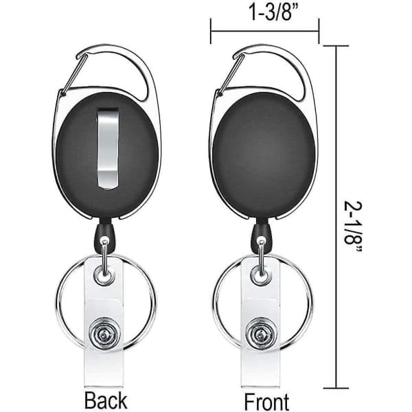 Retractable Keychain Set with Badge Reel, ID Card Holder and Key Card-FA-