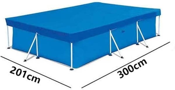 Rectangular Pool Covers for 9.8ft x 6.6ft (118\" x 79\" x 26\") Rectangular Frame Pools
