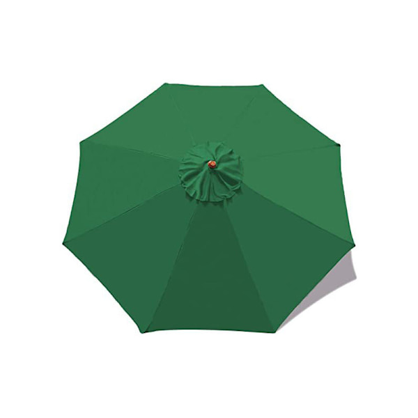 (Grønn) Parasoll Erstatningsduk - 6 ribber - Diameter 2 meter -