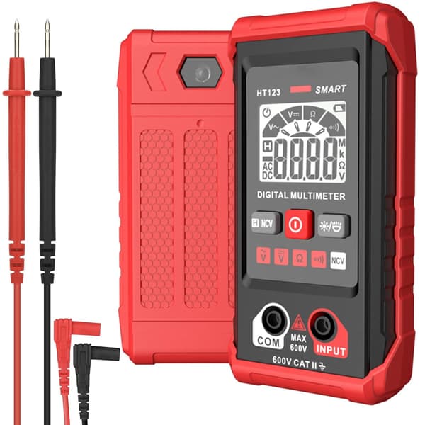 Digital multimeter, multifunktionell voltmeter, AC- och DC-spänningsmätning