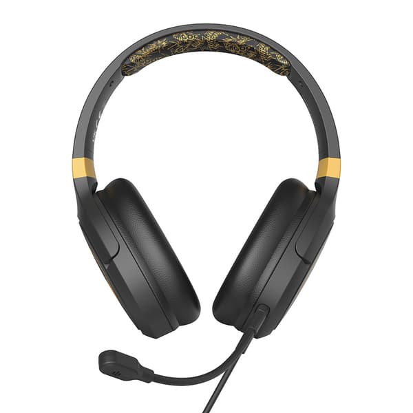 Gaming Headset, Over Ear, Boom Microphone Svart, Guld