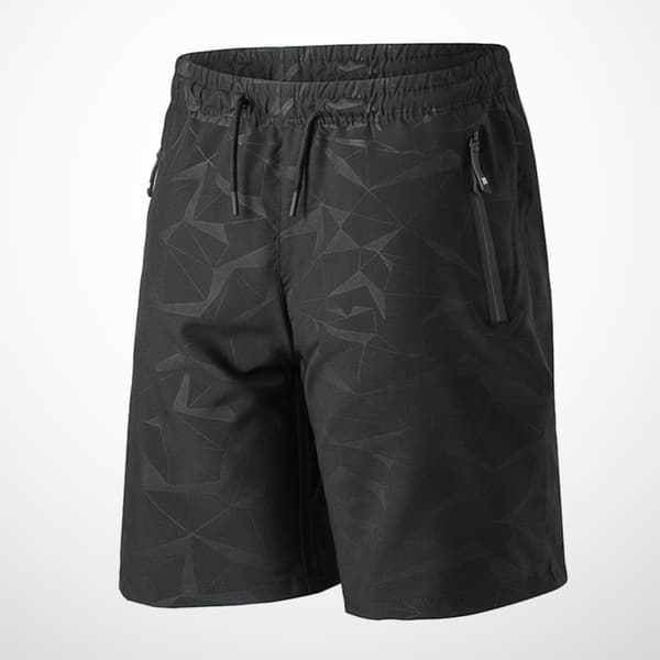 Sportsshortser for menn XL Svart Polyester Pustende Mote Fritid