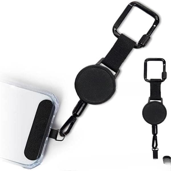 2-pack Retractable Anti-theft Phone Holder, Phone Strap, Smartphone Security Lanyard, Belt Clip