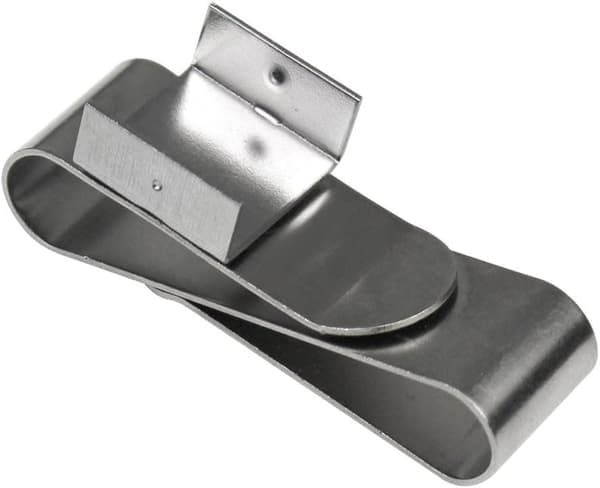 Magnetisk base og nem fastgørelse til bælter eller lommer Kridtholder i rustfrit stål med elastisk klips