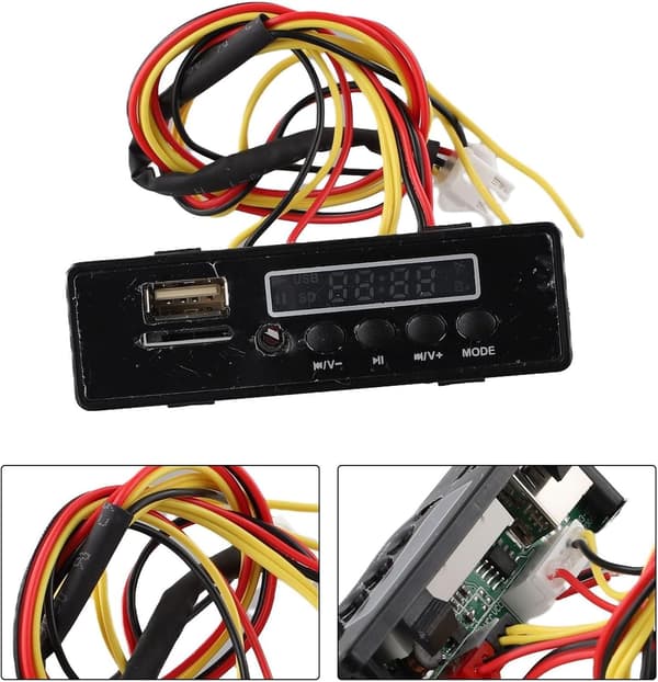 Bilmusikbræt Audio USB-interface MP3-kredsløbschip Robust 12V elektrisk afspillermodul Plastmetal Flere modeller til børnekøretøjer (nr. 1 12V)