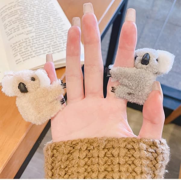 4 kpl Koala-hiusklipsiä, muhkeat Koala-hiusklipsit, eläinhiusneulat