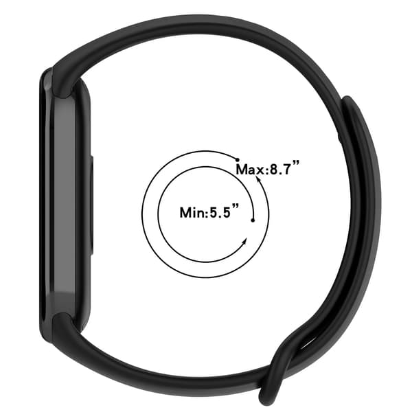 Lyseblå silikone erstatningsrem til Xiaomi Mi Band 10 9 8[JUN] til miband 8 9 10 lyseblå light blue for miband 8 9 10