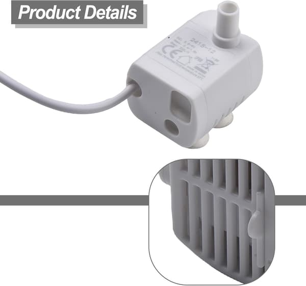 USB-pump tyst drift akvariefontänsystem och trädgårdsfunktion multifunktionellt vatten med dränkbar för små applikationer, cirkulation