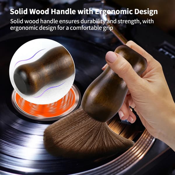 Cleaning Brush Turntable Vinyl Records Cleaner, Antistatic Dust
