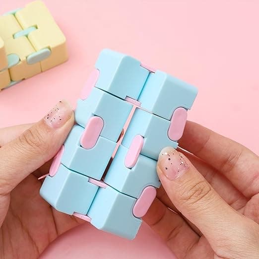 3 stk Anti-stress legetøj Infinity Cube Legetøj, Fidget Finger Legetøj Stress