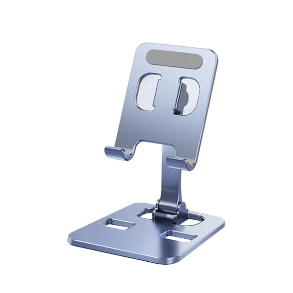 Smartphone Dock Mount Foldable Desk Mobile Phone Support Holder Angle Height Adjustable Phone/Tablet Stand Grey 0.1