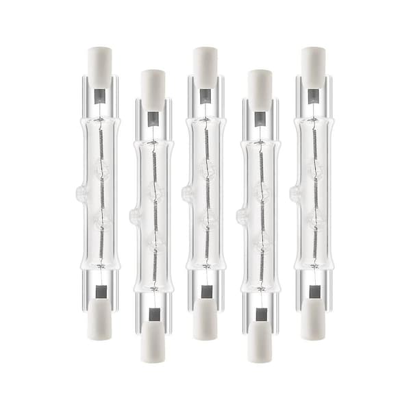 5-pak R7s 118mm 200W 230V, R7s Halogen Lineær Lyskilde, Dæmpbar Halogenlampe til Byggearbejde[JUN] 200W 200W