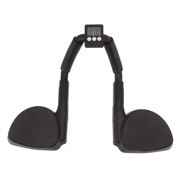 Plank Exerciser Multifunktionel Timing Plank Exerciser Bærbar Push Up Board til hjemmegymnastik Kontor Sort