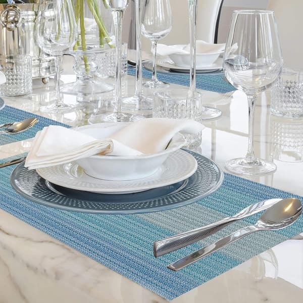 Heat-resistant washable placemat set of 6 compatible with dining table [JUN]