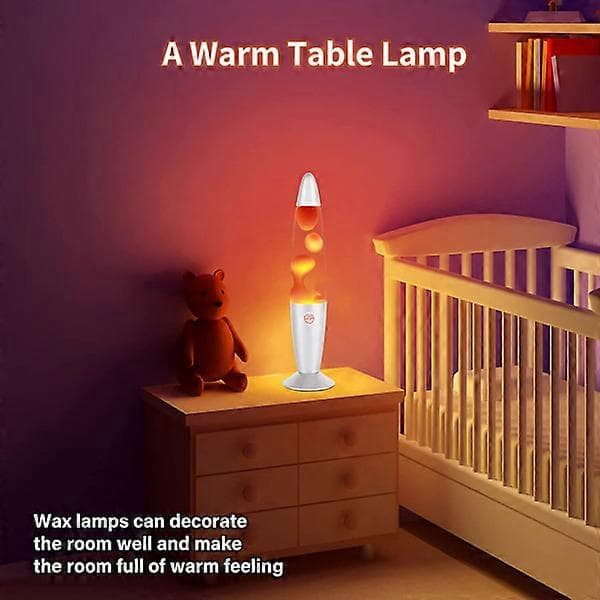 Den Nye Orange Futuristiske Lavalamp med Afbryder